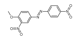 (4-methoxy-3-nitro-phenyl)-(4-nitro-phenyl)-diazene结构式