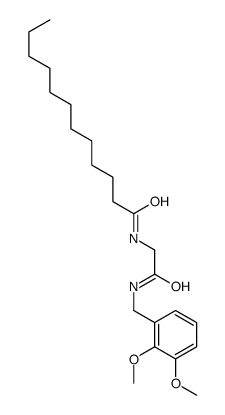 N-[2-[(2,3-dimethoxyphenyl)methylamino]-2-oxoethyl]dodecanamide结构式