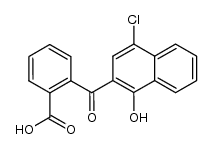 2-(4-chloro-1-hydroxy-[2]naphthoyl)-benzoic acid Structure