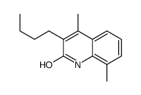 3-butyl-4,8-dimethyl-1H-quinolin-2-one Structure