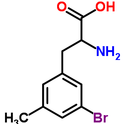 DL-3-Bromo-5-methylphenylalanine结构式