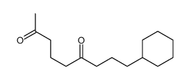 9-cyclohexylnonane-2,6-dione结构式