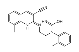 (9CI)-n-[2-[(3-氰基-8-甲基-2-喹啉)氨基]乙基]-n-(2-甲基苯基)-脲结构式