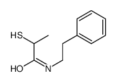 N-(2-phenylethyl)-2-sulfanylpropanamide结构式