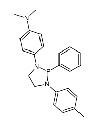 N,N-dimethyl-4-(2-phenyl-3-p-tolyl-[1,3,2]diazaphospholidin-1-yl)-aniline结构式