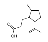 3-(2-methyl-5-prop-1-en-2-ylcyclopentyl)propanoic acid结构式