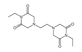 1-ethyl-4-[2-(4-ethyl-3,5-dioxopiperazin-1-yl)ethyl]piperazine-2,6-dione结构式