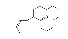 2-(3-methylbut-2-enyl)cyclododecan-1-one结构式