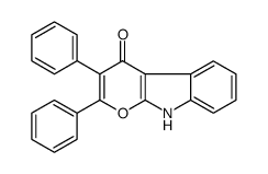 2,3-diphenyl-9H-pyrano[2,3-b]indol-4-one Structure