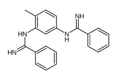 N'-[3-[[amino(phenyl)methylidene]amino]-4-methylphenyl]benzenecarboximidamide结构式