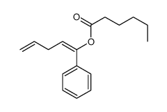 1-phenylpenta-1,4-dienyl hexanoate Structure