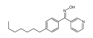 N-[(4-heptylphenyl)-pyridin-3-ylmethylidene]hydroxylamine Structure