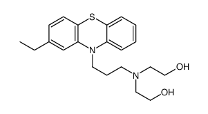 2-[3-(2-ethylphenothiazin-10-yl)propyl-(2-hydroxyethyl)amino]ethanol Structure