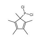 Dichlor(pentamethyl-2,4-cyclopentadien-1-yl)phosphan Structure