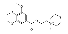 2-(1-methylpiperidin-1-ium-1-yl)ethyl 3,4,5-trimethoxybenzoate Structure