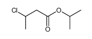 3-chloro-butyric acid isopropyl ester Structure