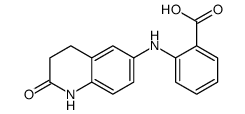 2-[(2-oxo-3,4-dihydro-1H-quinolin-6-yl)amino]benzoic acid结构式