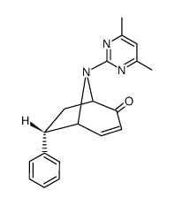 8-(4,6-dimethyl-pyrimidin-2-yl)-6-phenyl-8-aza-bicyclo[3.2.1]oct-3-en-2-one结构式