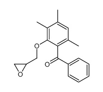 phenyl-[3,4,6-trimethyl-2-(oxiran-2-ylmethoxy)phenyl]methanone结构式