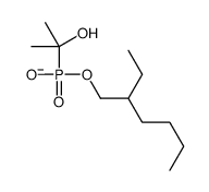 2-ethylhexoxy(2-hydroxypropan-2-yl)phosphinate结构式