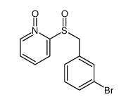 2-[(3-bromophenyl)methylsulfinyl]-1-oxidopyridin-1-ium结构式