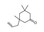 3,3,5-trimethyl-5-prop-2-enylcyclohexan-1-one Structure