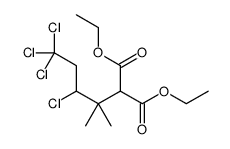 diethyl 2-(3,5,5,5-tetrachloro-2-methylpentan-2-yl)propanedioate结构式
