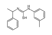 1-(3-methylphenyl)-3-(1-phenylethyl)thiourea Structure