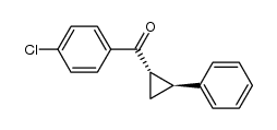 trans-1-(p-chlorobenzoyl)-2-phenylcyclopropane结构式