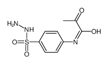 N-[4-(hydrazinesulfonyl)phenyl]-2-oxopropanamide Structure