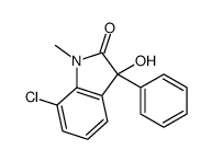 7-chloro-3-hydroxy-1-methyl-3-phenylindol-2-one Structure