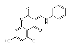 3-(anilinomethylidene)-5,7-dihydroxychromene-2,4-dione结构式