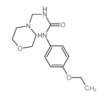 3-(4-ethoxyphenyl)-1-(morpholin-4-ylmethyl)urea structure