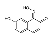 7-Hydroxy-1-hydroxyiminonaphthalen-2(1H)-one结构式