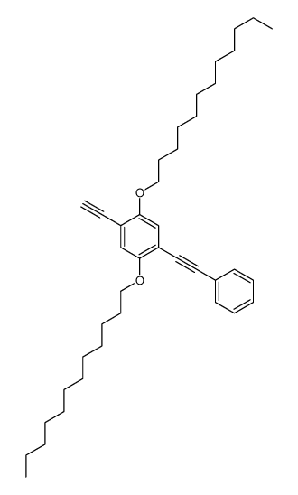1,4-didodecoxy-2-ethynyl-5-(2-phenylethynyl)benzene Structure