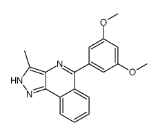 5-(3,5-dimethoxyphenyl)-3-methyl-2H-pyrazolo[4,3-c]isoquinoline结构式