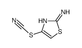 (2-amino-1,3-thiazol-4-yl) thiocyanate结构式