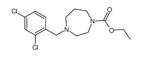 ethyl 4-[(2,4-dichlorophenyl)methyl]-1,4-diazepane-1-carboxylate Structure