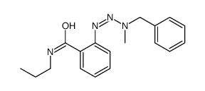 2-[[benzyl(methyl)amino]diazenyl]-N-propylbenzamide结构式