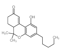 1-hydroxy-6,6-dimethyl-3-pentyl-7,8-dihydro-6aH-benzo[c]chromen-9-one Structure