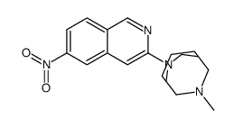 10-methyl-4-(6-nitroisoquinolin-3-yl)-4,10-diazabicyclo[4.3.1]decane结构式