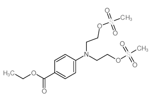 Benzoic acid, 4-[bis[2-[ (methylsulfonyl)oxy]ethyl]amino]-, methyl ester Structure