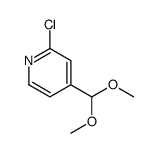 2-chloro-4-(dimethoxymethyl)pyridine结构式
