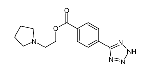 2-pyrrolidin-1-ylethyl 4-(2H-tetrazol-5-yl)benzoate Structure