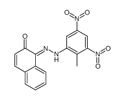 1-[(2-methyl-3,5-dinitrophenyl)hydrazinylidene]naphthalen-2-one结构式