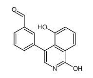3-(5-hydroxy-1-oxo-2H-isoquinolin-4-yl)benzaldehyde结构式