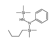 1-[butyl(dimethyl)silyl]-1-phenyl-2-trimethylsilylhydrazine Structure
