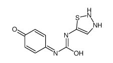 N-4-Hydroxyphenyl-N'-1,2,3-thiadiazol-5-ylurea structure