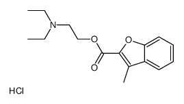 diethyl-[2-(3-methyl-1-benzofuran-2-carbonyl)oxyethyl]azanium,chloride结构式