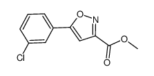 5-(3-氯苯基)异噁唑-3-甲酸甲酯结构式